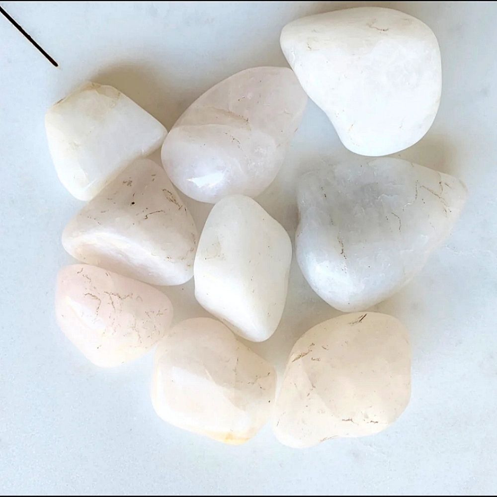 White Quartz Meditation/Zen Stones